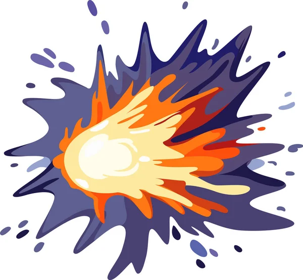 Jogo Explosão Mágica Boom Vector Ilustração — Vetor de Stock