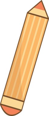 Kalem silgi vektör çizim ile