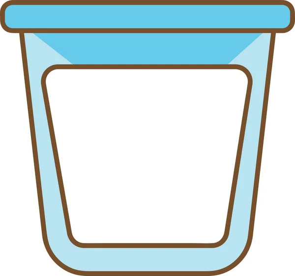 Stationery Cup Frame Vector Illustration — Stockvektor
