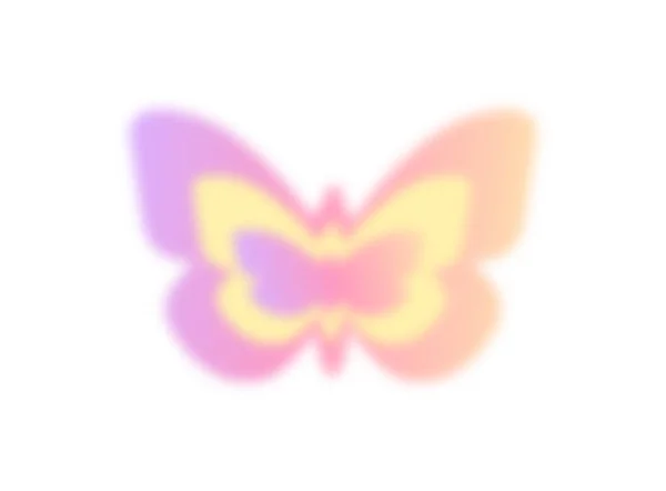 Illustration Vectorielle Floue Dégradé Papillon — Image vectorielle