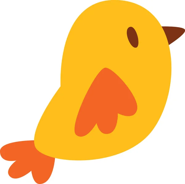 Chick Bird Animal Vector Illustration — Stock Vector