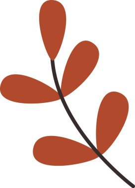 Şube yaprakları vektör çizim ile