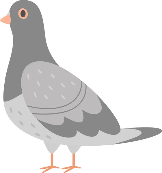 Vektorová Ilustrace Holubího Ptáka — Stockový vektor
