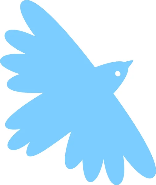 Silhouette Silhouette Oiseau Colombe Illustration Vectorielle — Image vectorielle