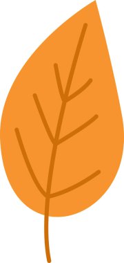 ağaç yaprağı ikonu vektör illüstrasyonu