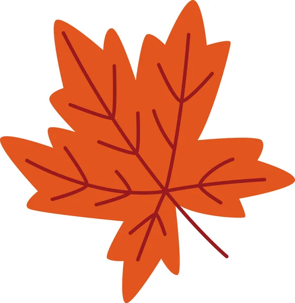 Maple Tree Leaf Vector Illustration — Stockový vektor