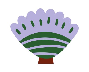 Ağaç Özeti Bitki Vektörü İllüstrasyonu