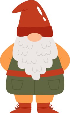 Şirin Çizgi film Cüce Vektör İllüstrasyonu