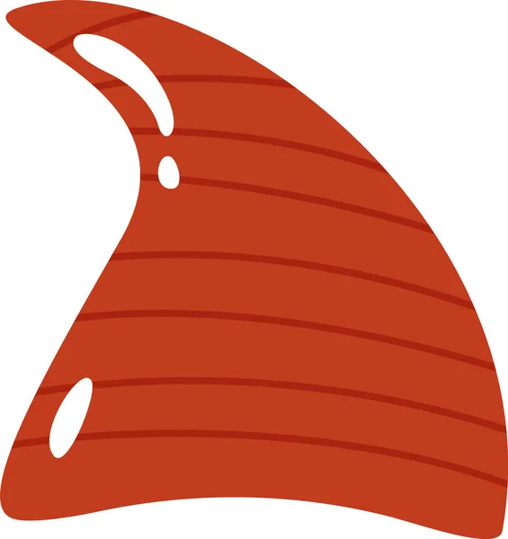 Gefütterte Cone Hat Vector Illustration — Stockvektor