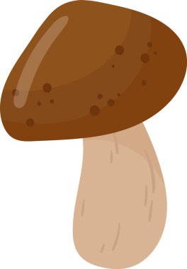 Mantar Bitkisi Simgesi Vektör İllüstrasyonu