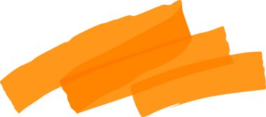 İşaretleyici Zigzag Çizgi Vektörü İllüstrasyonu