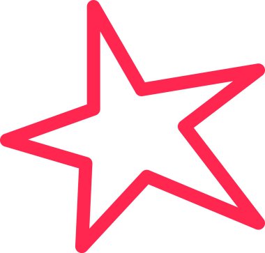 Yıldız Doğrusal Doodle Vektör İllüstrasyonu