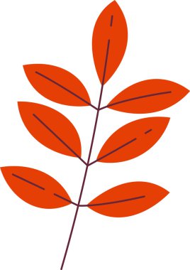 Şube yaprakları vektör çizim ile