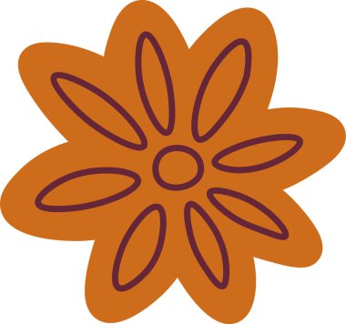 karanfil Baharat Simgesi Vektör İllüstrasyonu