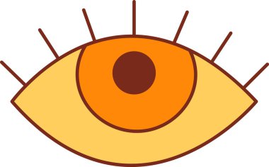 Harika Göz Simgesi Vektör İllüstrasyonu