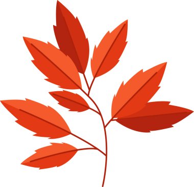 Şube yaprakları vektör çizim ile