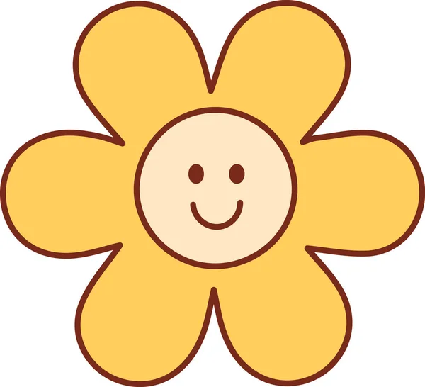 Vektorová Ilustrace Ikony Znaků Květin — Stockový vektor