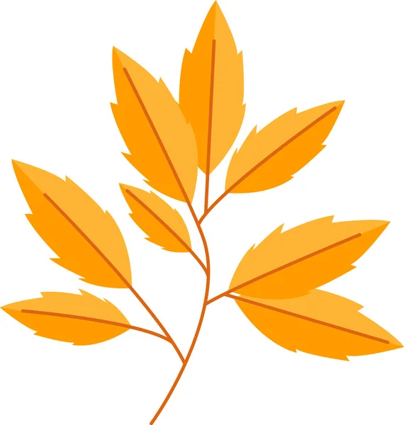 Branch Leaves Vector Illustration — Stock Vector