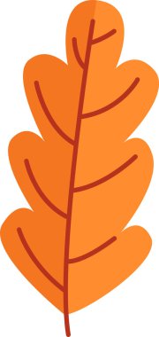 sonbahar ağaç yaprak vektör çizim