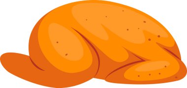 Şükran Günü Türkiye Yemek Vektörü İllüstrasyonu