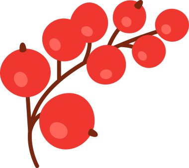 Böğürtlen Vektörü İllüstrasyonlu Şube