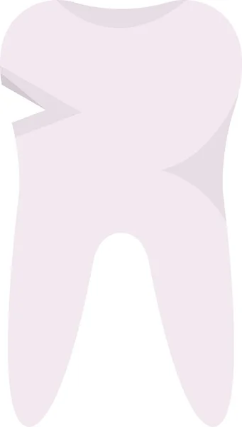 Keilförmige Defekte Zähne Problem Vektor Illustration — Stockvektor