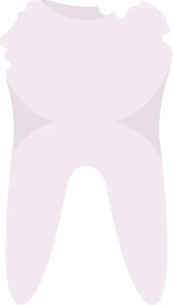 Human Tooth Organ Vector Illustration — Stock Vector