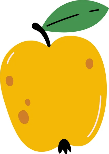 Apple Fruit Leaf — Stock Vector