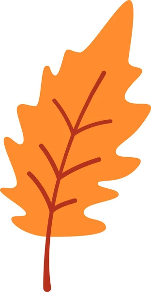 Podzimní Strom List Vektorové Ilustrace — Stockový vektor