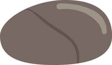 Kaya Taşı Simgesi Vektör İllüstrasyonu