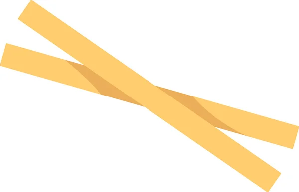 Crossed Sticks Hair Pin Vector Ilustração — Vetor de Stock