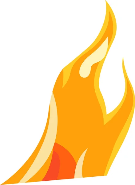 Hořící Vektorová Ilustrace — Stockový vektor