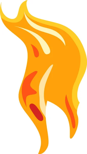 Brännande Brandvektor Illustration — Stock vektor
