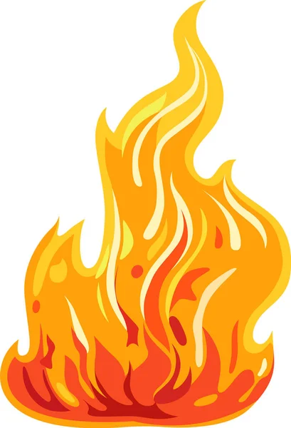 Burning Fire Vector Illustration — Stock Vector