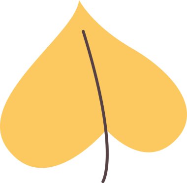 ağaç yaprağı ikonu vektör illüstrasyonu