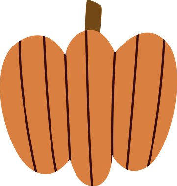 Soyut Balkabağı Sebze Vektör İllüstrasyonu