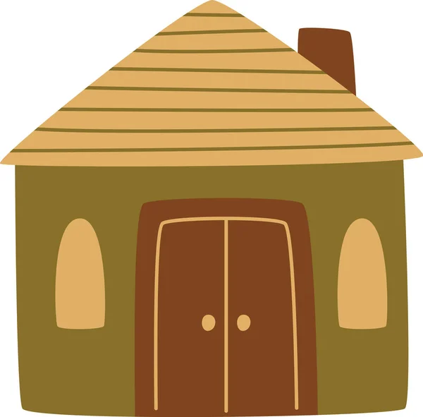 Παιδικό Cottage House Εικονογράφηση Διάνυσμα — Διανυσματικό Αρχείο