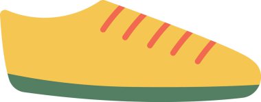 Sneaker Ayakkabı Vektörü İllüstrasyonu