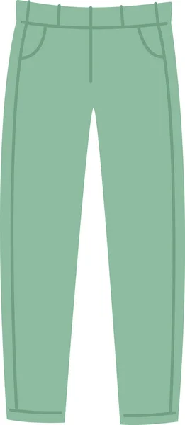 Kalhoty Nosí Vektorovou Ilustraci Ikon — Stockový vektor