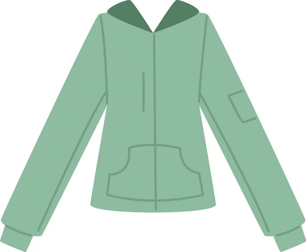 Autumn Jacket Clothes Vector Illustration — Stock Vector