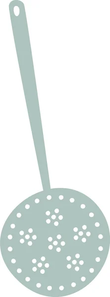 Skimmer Cooking Utensil Vector Illustration — Vector de stock