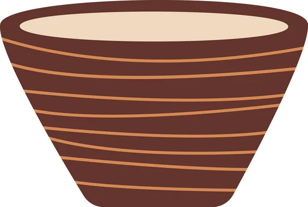Ciotola Ceramica Stoviglie Vettoriale Illustrazione — Vettoriale Stock