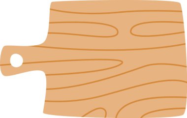 ahşap kesme tahtası vektör çizim