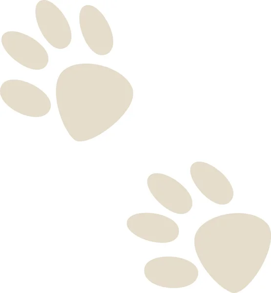 Animal Footprint Trace Vector Illustrasjon – stockvektor