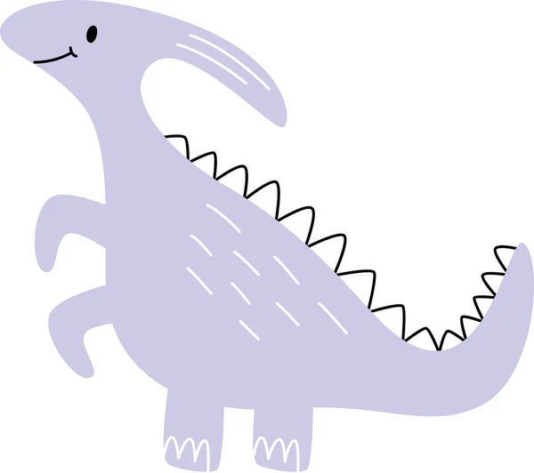 Cute Childish Dinosaur Vector Illustration — Stock Vector