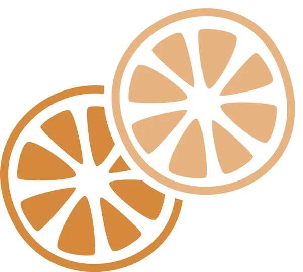 Zitronenfruchtscheiben Vektor Illustration — Stockvektor