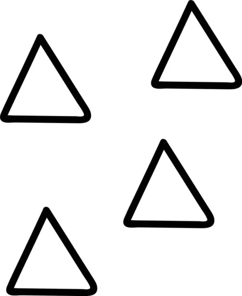 Abstraktní Trojúhelníkové Vektorové Ilustrace — Stockový vektor