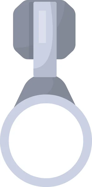 Kreis Schieberegler Für Zipper Vector Illustration — Stockvektor