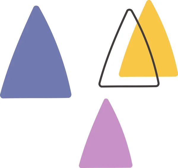 Αφηρημένη Σχεδίαση Τρίγωνα Εικονογράφηση Διάνυσμα — Διανυσματικό Αρχείο