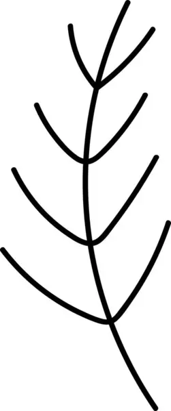Abstract Lined Branch Vector Ilustração — Vetor de Stock